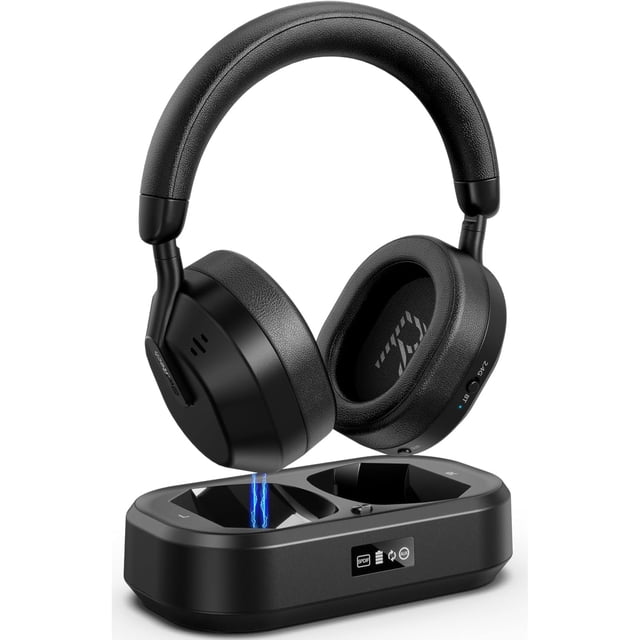 Auriculares inalámbricos Swiitech KH136K para TV con Bluetooth 5.3 y LED
