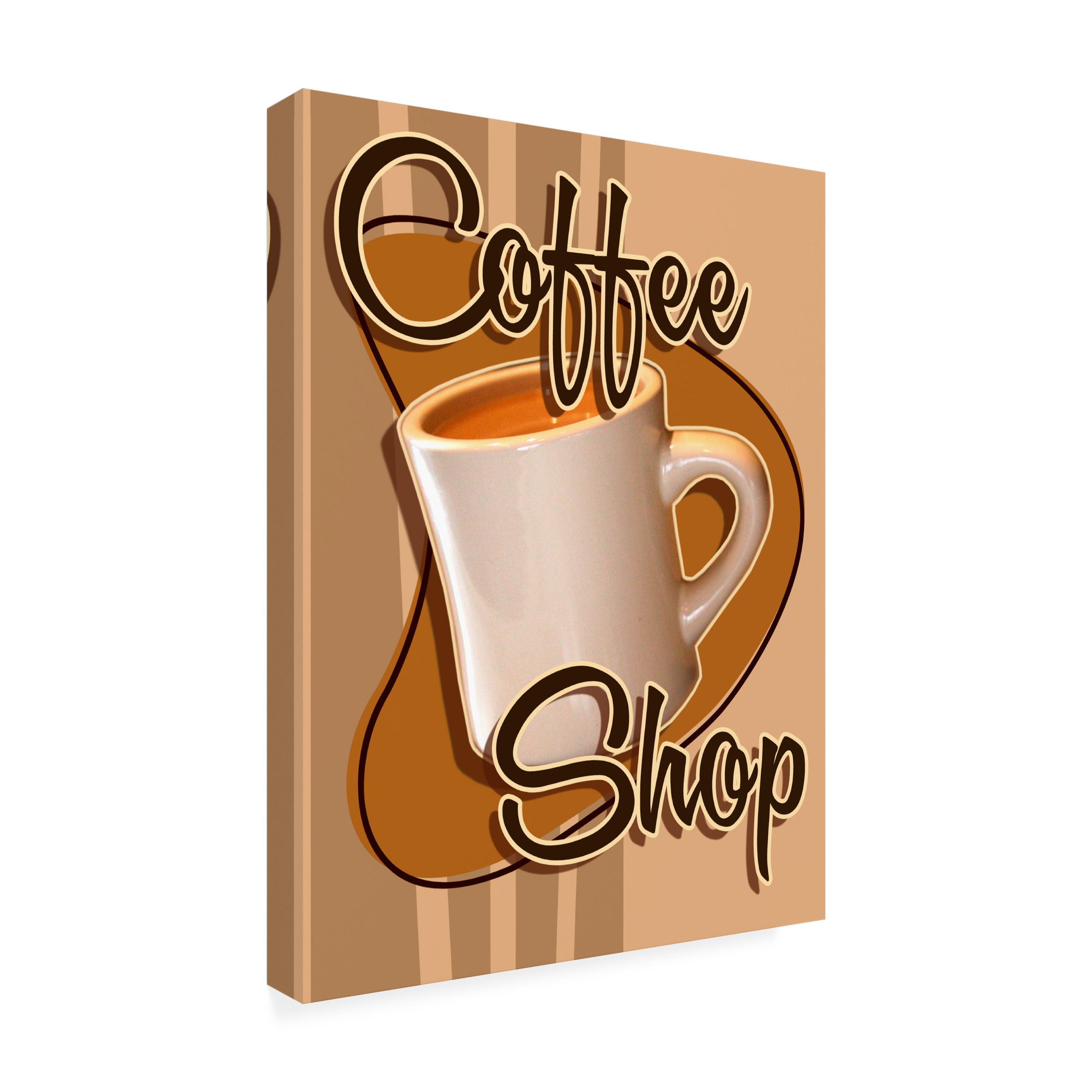 RetroPlanet 'Coffee Shop' Canvas Art