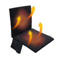 thumbnail image 3 of Almohadilla calefactora para acampar, asiento con calefacción para Patio, respaldo, funda para silla cálida, 40x40x50cm, negro, gris, cojín de gamuza acolchado duradero, 3 of 5