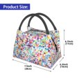 thumbnail image 2 of Vsdgher Colorful Watercolor Dots Print Insulated Bags, Insulated Cooler Bag Totes for Hot or Cold Food Bring or Delivery, 2 of 6
