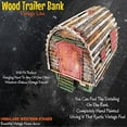 thumbnail image 4 of Urbalabs Vintage Money Metal Trailer, Wood Trailer, Retro Style Piggy Bank for Kids Adults Large Coin Bank Fall Out Desk Office Table Home Decor 50's Feel (Wood Trailer), 4 of 5