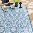 thumbnail image 2 of Better Homes & Gardens 7’x10’ Blue Monarch Medallion Outdoor Rug, 2 of 10