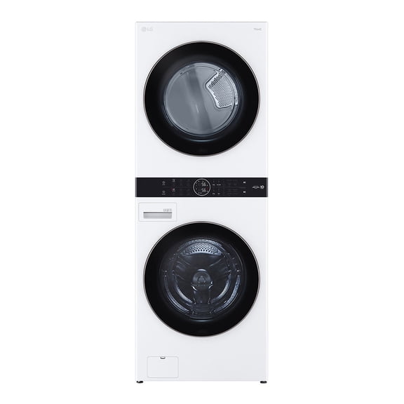 Torre de Lavado LG Lavadora y Secadora 22 Kg Blanca WK22WS6P Carga Frontal