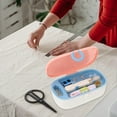 thumbnail image 2 of KONTONTY Portable Pink Sewing Tool Box Dustproof Needle Thread Storage for Home and Travel, 2 of 8