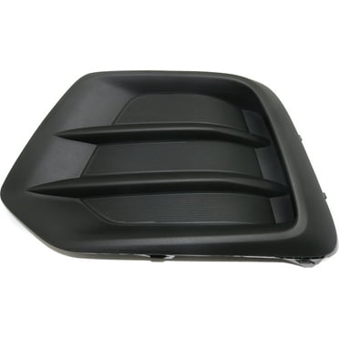 Fog Light Cover Compatible with 2017-2022 Chevrolet Trax Front, Left Driver Textured Black