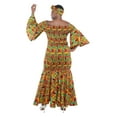 thumbnail image 3 of Kente Long Smocked Fish Tail Dress, 3 of 7