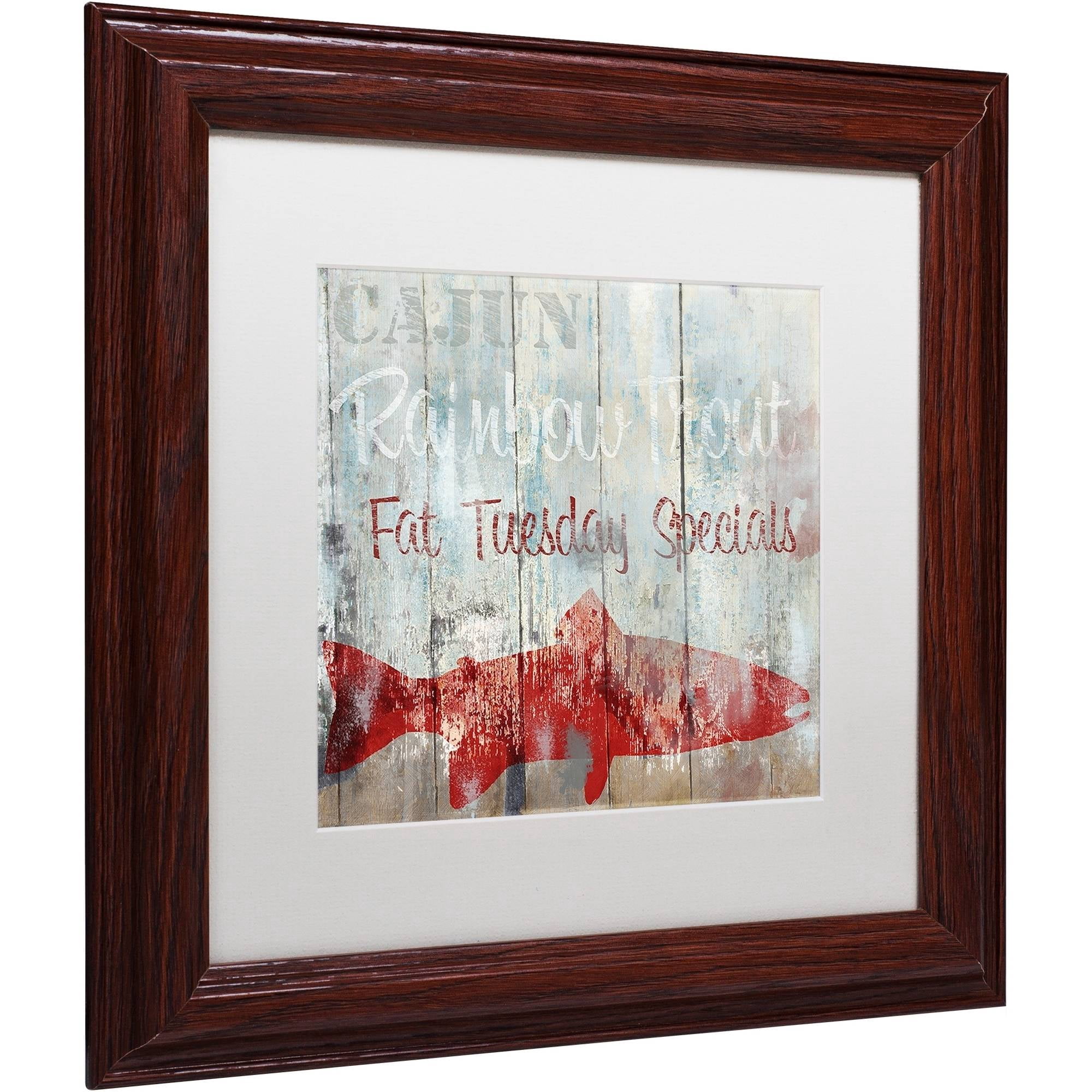 Trademark Fine Art Food & Drink Matted Framed Art ' New Orleans Seafood III ' by Color Bakery