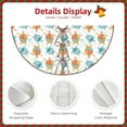 thumbnail image 3 of Defioc Sea Turtle for Christmas Tree Skirt Snowman Xmas Tree Skirt Farmhouse Christmas Decorations Tree Mat for Holiday Party Decor-30", 3 of 6