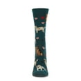 thumbnail image 5 of MeMoi Canine Friends Bamboo Blend Crew Sock - Womens - Female, 9-11, Legion Blue, 5 of 6