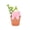 Pink-PK-home supplies, variant on LEFTHIGH Home Easter Bunny Mini Flower Pot Ornament Home Decor Tray Decoration Plastic Planter for Succulents and Small Plants Household Essentials