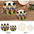 thumbnail image 4 of SKYSONIC 2 pcs Nutrckrackers Soldiers Christmas Pot Holders Trivets, Heat Resistant Trivets,Candy Canes Cotton Thread Weave Mats for Hot Pads Pans Pot Bowl Teapot, 4 of 7