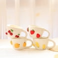 thumbnail image 2 of Injueey Taza de cerámica, elegante y versátil, con capacidad extragrande y un práctico asa. Ideal para la oficina, el té o... Teteras Fresa 301-400 ml, 2 of 6