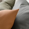thumbnail image 4 of Nvzi fundas de almohada de cuero texturizado tejido. Estampado verde, fundas de almohada coloridas que iluminan el ambiente de tu dormitorio. 11,81 x 19,69 pulgadas (gris)., 4 of 5
