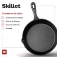 thumbnail image 2 of Ultrachef Sartén de Hierro Fundido con Mango Largo, Previamente Curado, Cast-Iron Skillet, 6.5 (15.5cm), Negro, 2 of 8