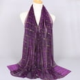 thumbnail image 1 of Foulard Légère Rayée Argentée Châle Tissu Doux pour la Mode Quotidienne, 1 of 10