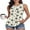 Ink Roses, variant on Women's Summer Tank Tops Pleated Round Neck Sleeveless Tops