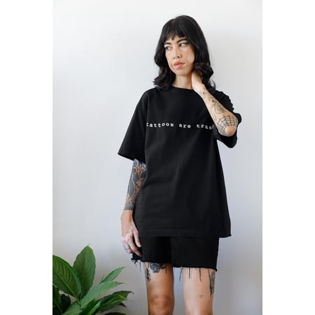 CLOTEX tattoos are trashy Unisex Comfort Colors T-shirt; funny tattoo gift tee Blossom S