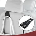 thumbnail image 3 of Ofertas Únicas 1 Pc Gancho Universal para Reposacabezas de Asiento de Auto para Bolsos y Mochilas Negro 6.50"x1.15", 3 of 7