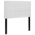 thumbnail image 1 of Bedford Tufted Upholstered Twin Size Headboard in White Fabric, 1 of 8