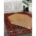 thumbnail image 2 of Ahgly Company Indoor Round Traditional Deep Red Persian Area Rugs, 4' Round, 2 of 6