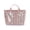 Pink Green, variant on PacificPlex Large Striped Vinyl Tote Beach Pool Bag Waterproof Lightweight (Fuchsia Orange)