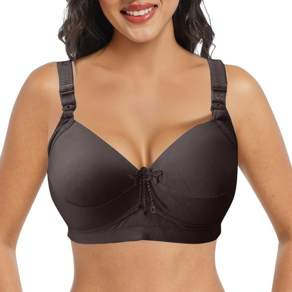 SRZYMJ Sleep Bra for Women Women's Wireless Sports Bra for Large Size Full Support Comfort and