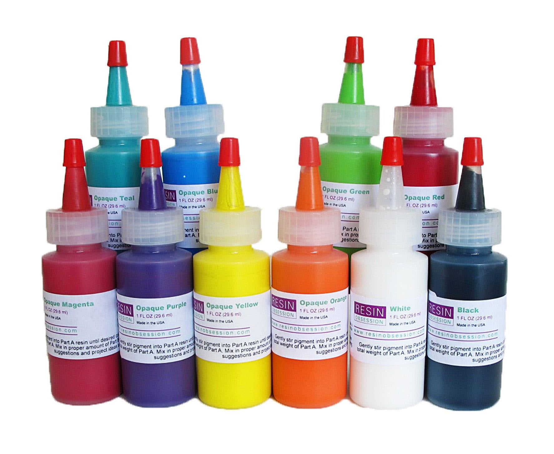 Resin Obsession Opaque Epoxy Pigment set of 10 colors