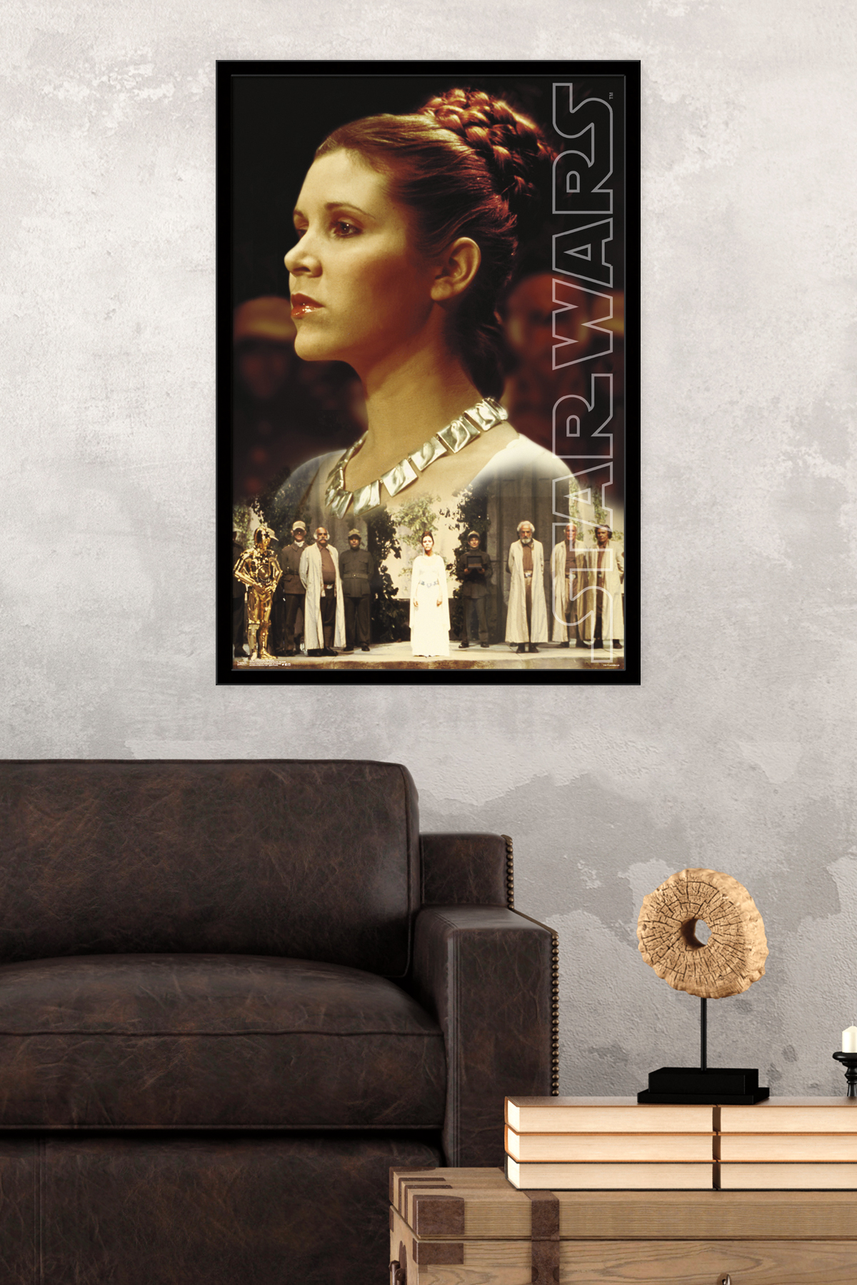 Star Wars: Saga - Princess Leia - Ceremony Wall Poster, 22.375" x 34", Framed