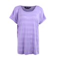 thumbnail image 1 of Women Summer Loose T-Shirt Purple Short Sleeve Quick Drying Tops Plus Size S-2XL, 1 of 5