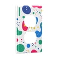 thumbnail image 2 of Yayeee Duplex Wall Plate 1-Gang 4.5"x2.7" Home Receptacle Light Switch Decorative Outlet Cover, Colorful Round, 2 of 7