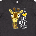 thumbnail image 4 of Inktastic I love Giraffes Youth T-Shirt, 4 of 5
