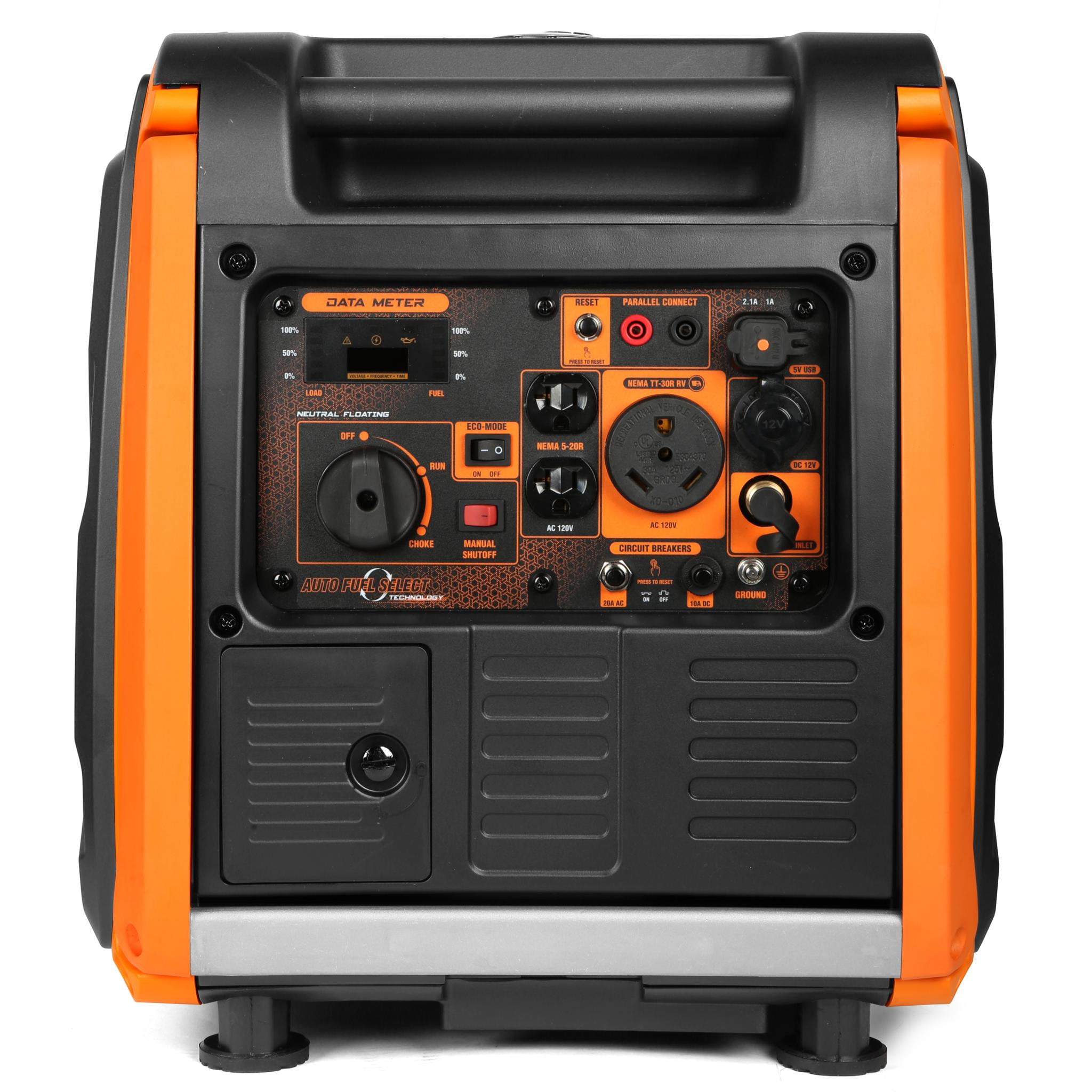 WEN Super Quiet 4500-Watt Dual Fuel RV-Ready Portable Inverter Generator with Fuel Shut-Off (DF450i)