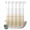 OmbreXF0492, variant on No Hook Shower Curtain with Built-in Rings - Yellow White Washable Waterproof Fabric Bathroom Curtains for Hotel,Rentals, 60 X 72 Inch Long , Abstract Modern Brush Strokes