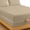 Beige, variant on Kanishka Bedding Soft Luxurious Cotton Zipper Fitted Sheet 8" inch Deep Pocket - Black - Twin