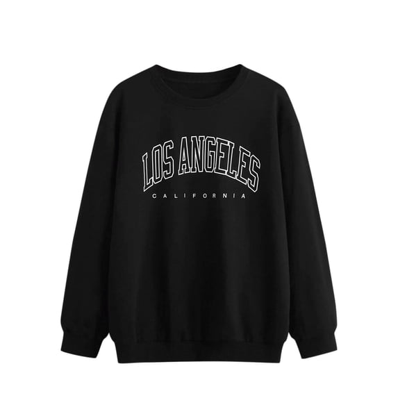 Long Sleeve Tops O Neck Loose Pullover Tunic Sweatshirts Women Graphic Sweatshirts Daily Tops Comfy Retro Tops