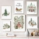 thumbnail image 4 of Carteles e impresiones de decoración navideña, arte de pared de invierno, pintura en lienzo, granja, bosque, ciervo, bosque, 4 of 4