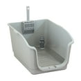 thumbnail image 1 of kurtrusly Grey Pet Pee Pad Holder With Heightened Fence Ensures Clean Paws And Efficiency Litter Tray, 1 of 6