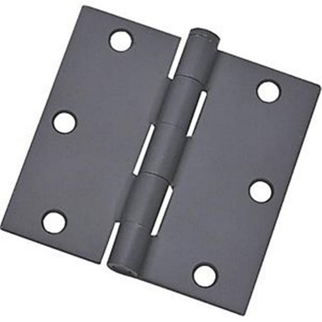 20338ORX 3.5 in. Radius Square Door Hinge, Oil Rubbed Bronze