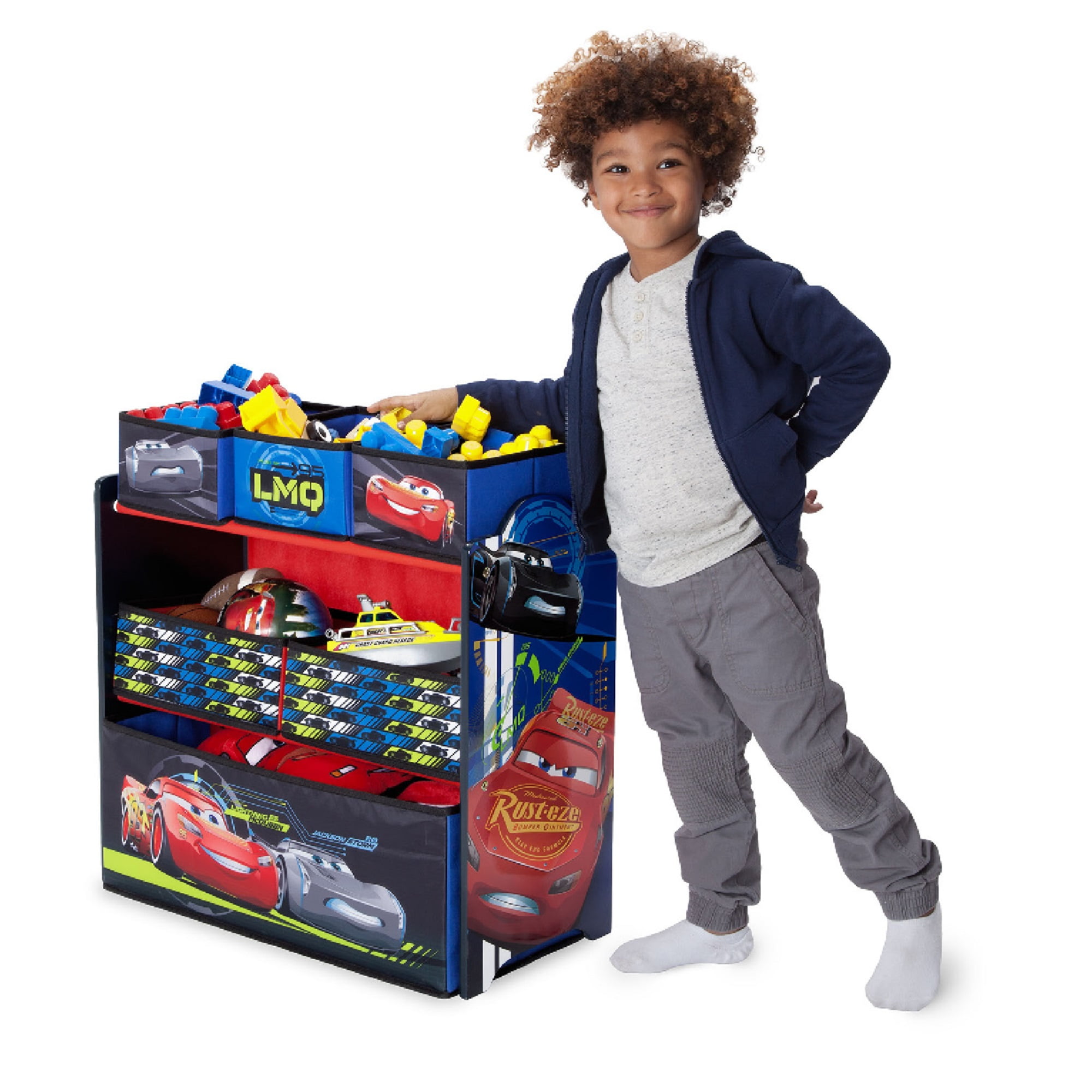 cars multi bin toy organizer