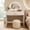 White, variant on Mintazer 39" Makeup Vanity Table with Touch Screen 3 Adjustable Lighted Mirror, Dressing Table with Drawer for Bedroom, Espresso