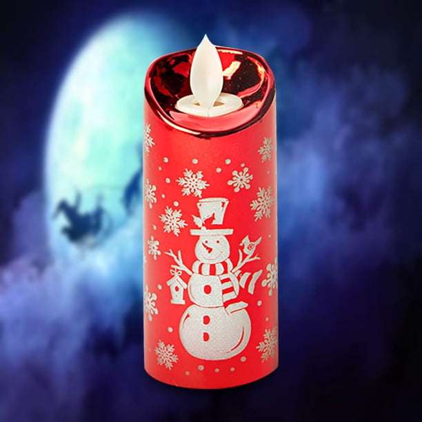Ganfancp Decoraciones Navideñas Simulación Creativa Pequeña Vela Luces Talla Santa Ofertas Del Día Liquidación 1 X Lámpara Vela