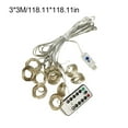 thumbnail image 3 of kurtrusly String Light Festival Decoration USB Remote Control Light Strip Adjustable Waterproof Lamp String, White Light, 3x3, 3 of 7