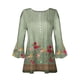 thumbnail image 4 of Camisas Awdenio para mujer, blusa informal de moda juvenil, cuello en V, camisa de tres cuartos, tops estampados de otoño, sudaderas, ofertas, 4 of 5