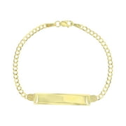 Decadence 14K Yellow Gold Cuban 060 6" ID Bracelet