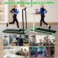 thumbnail image 4 of Boyuevi Foldable Treadmill with Handle Bar & Incline, 2 in 1 Upgrade Portable Under Desk Walking Pad and Vibration Pad with Remote Control for Home Office Small Spaces, 4 of 7