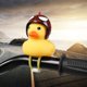 thumbnail image 2 of Motocicleta lindo patito amarillo con casco bicicleta de montaña decoración de bicicleta B, 2 of 10
