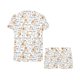 thumbnail image 4 of Conjunto de pijama corto para mujer con estampado de Yorkshire Terriers LKS308, 4 of 4