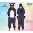 thumbnail image 3 of Adult Unisex Donkey Pajamas - Plush One Piece Animal Costume - Comfortable Jumpsuit by FUNZIEZ! (Large), 3 of 6
