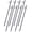 Black + Steel+2, variant on LIANGKA 8 Pack Angled Tip Ground Stakes With 1 Inch Top Loops For Campsite Canopy And Tarp Securing
