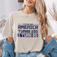 thumbnail image 3 of Jollimate America Turns 250 I Turn 80 Shirt, 1946 Patriotic 80th Birthday Gift Tee, 3 of 5